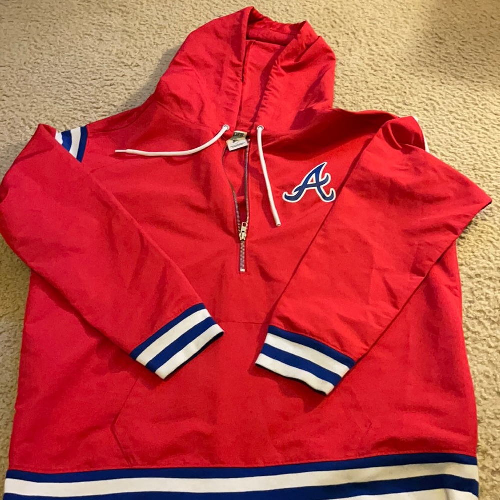 Pink Victorias Secret Jacket Atlanta Braves Hoodie